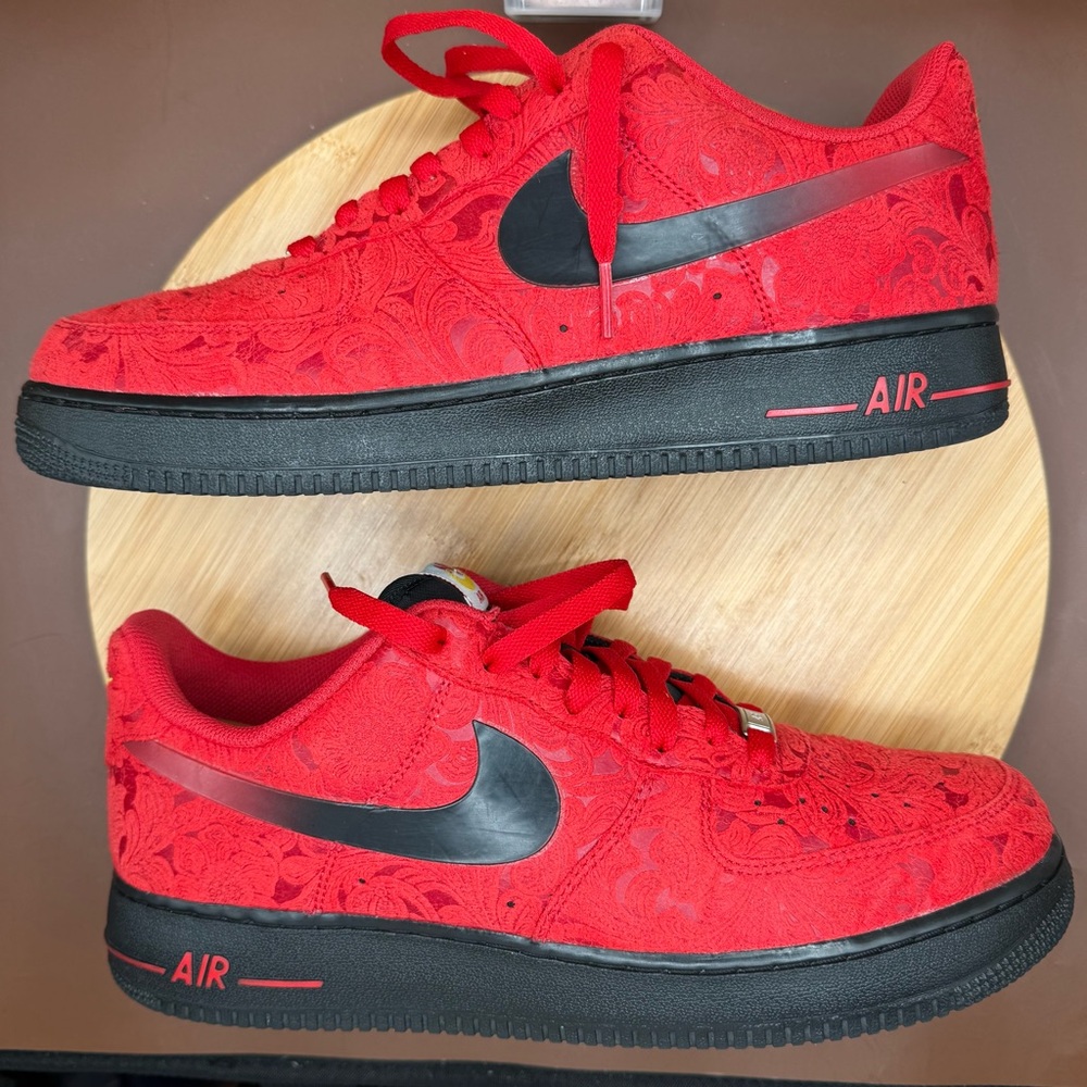 Nike Air Force 1 Low “ Red Paisley” Men’s Sz 11 - Picture 8 of 10